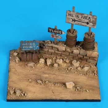 1:35 Obsega Smolo Model Scene Pribor Diorama in Vinjete Afriki Znanja Nesestavljeni in Unpainted Hobi Zbiranja Miniaturne Igrače
