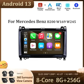 Android 13 Avto Multimedijski Predvajalnik za Mercedes Benz B200 W169 W245 Vito Viano W639 Sprinter W906 Auto Navigacijski Zaslon, GPS, WIFI