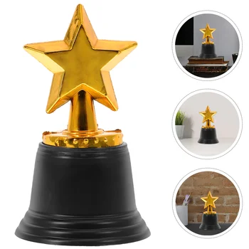 Toyvian Božična Darila Mini Star Award Trophy Paket 12 Večino Zlato Trofeje Otroci Pogodbenice Prednost Tekmovanja Slovesnosti Zadovoljstvo