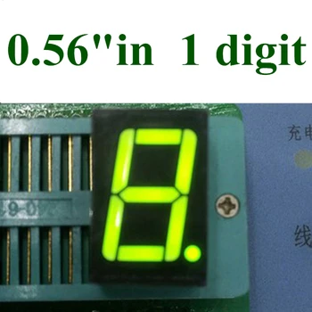 20PCS/VELIKO 0.56 palec 1 Bit 7 Segment, Zeleni LED Zaslon Digitalni Cevi Plastičnih Kovinskih Skupno anodo(Nixie cev)
