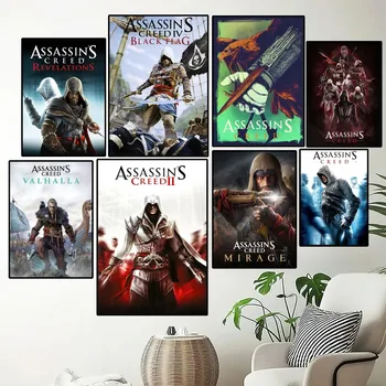 Igra-Assassins Creed Plakat Slikarstvo Stenske Slike Za Dnevna Soba Dekor Nalepka