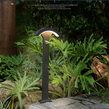 Moderno In Minimalistično Nepremočljiva Prostem LED Travnik Lučka Fan Oblike Vrtne Svetilke Villa Vrt, Dvorišče Krajine Lučka za Osvetlitev
