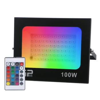 Zunanja Razsvetljava RGB Poplav Svetlobe IP66 Vodotesen RGB Reflektorji LED Reflektor AC85-265V 30W 50 W 100W S 15 Barva in Hladno svetlobo