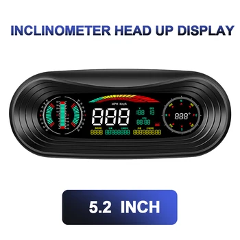5.2 cm Zaslon Auto Elektronika Dodatki Avto Head Up Display KM/h, MPH Alarm prekoračitev hitrosti merilnik Hitrosti GPS HUD Digitalnimi Merilniki