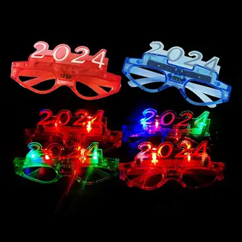 2024 Party Svetlobna Očala Za Glasbo Bar KTV Neon Stranka Božič Halloween Dekoracijo LED Očala Festival Uspešnosti Rekviziti