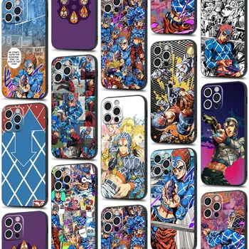 Guido Mista Vento Aureo Anime Mehki Silikonski Stekla Telefon Primeru Kritje za iPhone 6s 7 8 15 Plus X XR XS 11 12 13 Mini 14 15 Pro Max