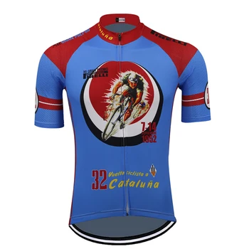 Retro Kolesarski Dres Maillot Ciclismo Hombre Triatlon Kolo Oblačila Kratek Rokav Kolo Mtb Plašč Jersey