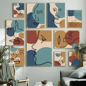 Abstraktna Umetnost Matisse Minimalističen Pristop Obraz Štiri Barve Vzorec Plakati Platno Stensko Slikarstvo Umetnost Tiskanje Fotografij Doma Dekor Cuadros