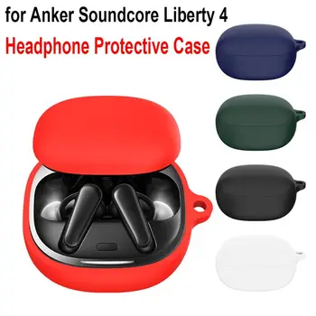 Shockproof Brezžični Čepkov Primeru Nepremočljiva Mehko Slušalke Zaščitnik Pisane Silikona za Anker Soundcore Svobode 4
