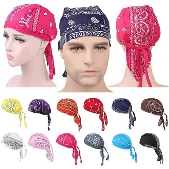 Moda Stranka Klobuk Headscarf Hip-Pop Ameriških Športih Na Prostem Pirat Klobuk Bombaž Natisnjeni En Indijska Multi-Barvni Headscarf