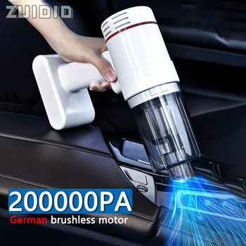 200000Pa Brezžični Avto Akumulatorski sesalnik Prenosni Ročno Čiščenje Robot Vacuum Domov Avto Močna Sesalna Avto Accsesories