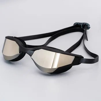 Strokovno Plavati zaščitna Očala, z torbico in Rezervno Nos Most Anti-Fog UV Vodo Očala Silicij Plavanje Očala za Moške, Ženske