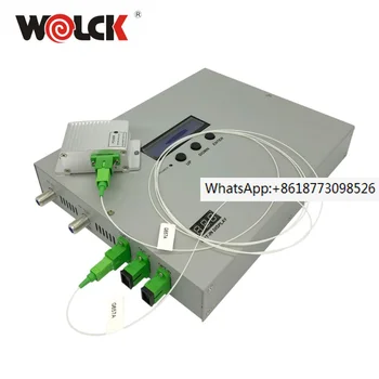 Wolck 1550nm mini CATV Vlakna, Optični Laserski Oddajnik z 2 Izhod 10mw 20dbm