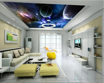 beibehang Visoko modo osebnost dekorativno barvanje notranjih de papel parede 3d ozadje kozmičnih zvezde, nebo strop ozadju