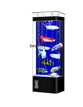 Sea Fish Tank Dnevna Soba Kvadratnih Nadstropje Vrsta Majhnih Nazaj Filter Ribe Svetu Ekološko Brezplačno Spremembe Akvarij