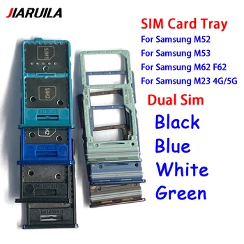 20Pcs，NOV Dual Sim Pladenj za Kartico SIM Reže Imetnik Adapter Dodatki Za Samsung M23 4G 5G M52 M53 M62 F62