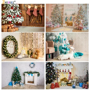 SHUOZHIKE Božič, Notranja Tema Fotografija Ozadje Božično drevo Otrok Kulise Za Photo Studio Rešitve HYD-02