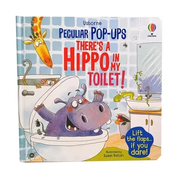 Tam je Hippo v Mojem Wc Usborne Pop-UPS 3D Sliko Zgodba Knjige angleški Dejavnosti Knjiga Spanjem Zgodba Knjige Otroci, Učenje Igrače