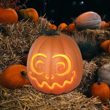 LED Halloween Pumpkin Lantern sveti Bučna Figurice za Dekoracijo
