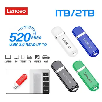 Lenovo Pen Mini Pomnilniški Pogon USB Flash Disk 2TB 1TB 520MB/s High Speed Usb 3.0 Nepremočljiva USB ključ Za Android/tablični/Igre
