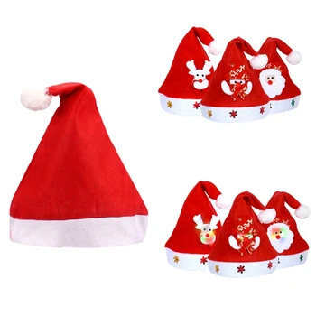 Nov Božični Okraski, Čutil Hat Santa Stranka Obleko Gor Novo Leto Fazi Rekviziti Bobble Skp Božič Družinski Zbiranje Pokrivala