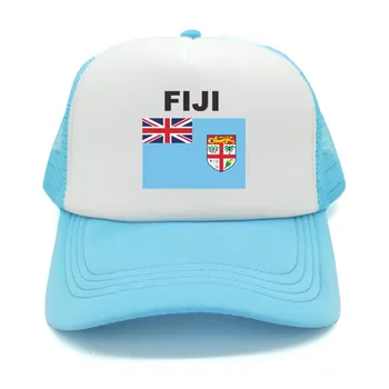 Fidži Kamiondžija Skp Poletje Moških Kul Zastavo Države Klobuk Baseball Caps Unisex Prostem Očesa Neto Kape