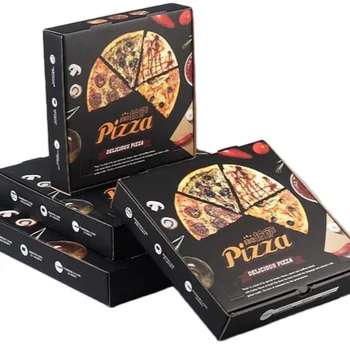 Po meri product2024Wholesale 8 10 12 16 Palčni Večkratno uporabo Pizza Karton po Meri Natisnjene Valovitega Papirja Embalaža Poceni Pizza Polje