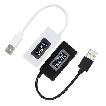 LCD Mikro-USB Polnilnik Zmogljivost Baterije Napetosti tok Tester Meter Detektor 2A/1A Razrešnice Staranju Odpornost