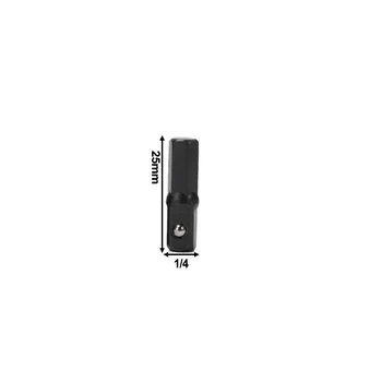 1/4pcs Socket Adapter Pretvorbo Dodatno Sveder Električni Vrtalnik Pištolo Vaja 25 mm 30 mm 65 mm Za Električni Izvijač