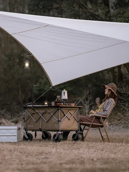 Avtodom Plus prostem kampiranje košarico za piknik prevelik avtodom potegne zložljiva mala prikolica