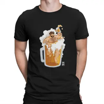 Moške Majice Adam Rad Veliko Pivo Ustvarjalne Tee Majica Kratek Rokav T Srajce Posadke Vratu Oblačila Ideja za Darilo