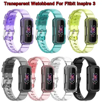 Silikonski Watchband Za Fitbit Navdih 3 Pregleden Pašček Za Zapestje SmartWatch Band Zamenjava Fitbit Inspire3 Zapestnica