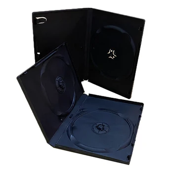 Plastično Črno 14 cm Zgostitev DVD Box Prazen CD Primeru PP Plastične škatle CD-ja CD Primeru Zmogljivosti 1-2 Diski Embalaža DVD Shranjevanje Primera
