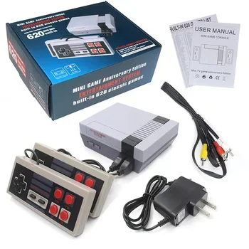 Vgrajen 620 Klasičen Retro Igre in Video Igre, Konzole NES 8 Bit 2 Igralcev Podporo AV Izhod Za TV Ročni Igrače za Otroke Darilo