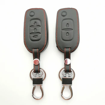 Mehka Tekstura Usnja Ključa Imetnika Keychain za Renault Logan 2 Sandero Stepway delovna halja 2019 2020 Avto Kritje Primera Zaščito Lupine