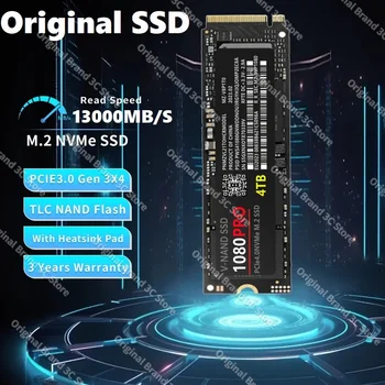 Original M2 SSD NVMe 4TB 2TB 1TB Notranji ssd Trdi Disk 7450MB/s PCIe 4.0x4 M. 2 2280 SSD Pogon za Prenosni računalnik Namizni PS5