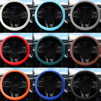 Avto Univerzalni Silikon Volan Kritje Elastične Rokavice Kritje Mehko Teksturo Multi Color Auto Dekoracijo DIY Dodatki