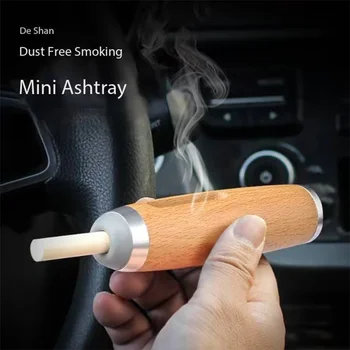 Prenosni Pepelnik Za Avto Oreh Mini Cigareto v Pepelniku na Prostem Kajenje Pepelniki Anti Saje-Cigaret, ki plujejo pod Imetnika