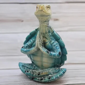 Morska Želva Figur Mir Meditacije Morska Želva Kip Okraski za Buda Zen Joga Žaba Vrt Kip Okras Za