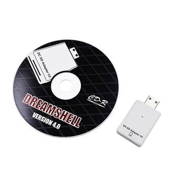 Praktično SD/TF Card Reader Adapter s CD Za Sega DC za Sega Dreamcast Dreamshell V4.0 igralne konzole Dodatki