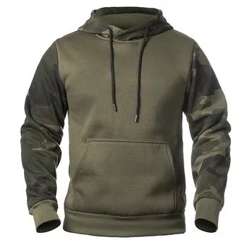 Moške priložnostne hoodie maskirno barvo hoodie plus velikost pulover s kapuco