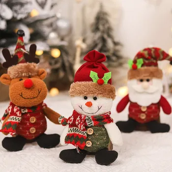 Čudovit Ples Santa Claus Obesek Božič Tkanine, Okrasni Material Božično Drevo Ornament Božič Doll Visi Dekoracijo