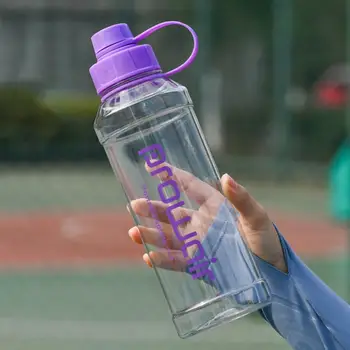1000ml Šport Steklenico Vode z Ročajem Shaker Pokal Prenosni Drinkware Pregleden Prostem Teče Kolesarska Potovanja grelnik vode