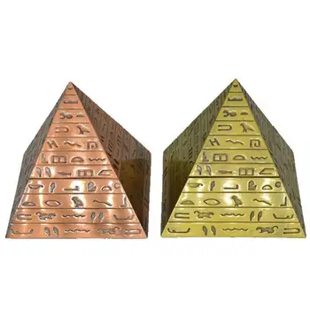 Stari Egipčanski Škatla Za Shranjevanje Majhnih Piramida Trinket Polje Magnetne Sponke Z Hieroglyphs Edinstven Okras Polje Za Na Polico