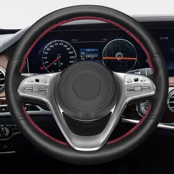 Za Mercedes Benz Razred S W222 2017 2018 2019 2020 Limuzina Perforirano Usnje Ročno sešijejo Avto Notranje zadeve Volan Kritje Trim