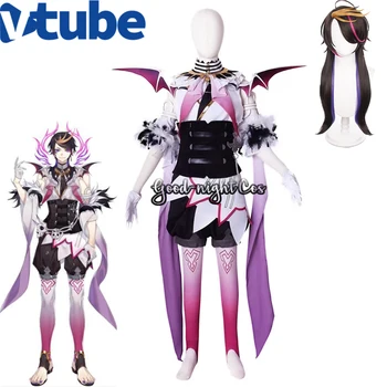 YouTuber Virtualni Vtuber Luxiem Shu Yamino Cosplay Kostume lasuljo Anime Boj proti Uniforme Unisex Halloween party Obleke celoten sklop