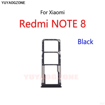 10PCS/Veliko Za Xiaomi Redmi OPOMBA 8 Reža za Kartico SIM Pladenj Imetnik kartice Sim Card Reader Socket