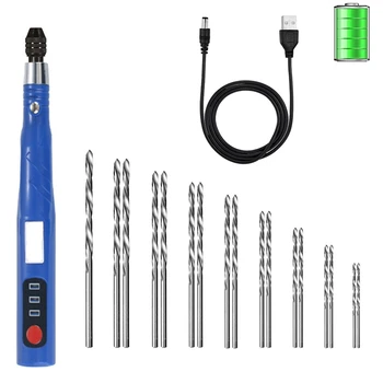 Električni Akumulatorski USB, Baterije za Ročno Vrtanje Komplet Za Nakit, Izdelava Pin Vise Set Za Plastične Smole Keychain Polimerne Gline