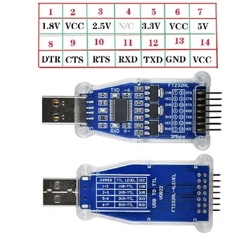 FTDI USB 1,8 PROTI 2.5 PROTI 3.3 V, 5V TTL UART Stikalo Serijsko Adapter za Modul Podporo Win7/8/10/Android operacijskim sistemom windows/Mac os