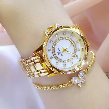 Ženske Gledajo Flash Diamond Izbiranje iz Nerjavečega Jekla Pasu Quartz uro Zapestne Ure Zapestnica reloj par mujer Luksuznih